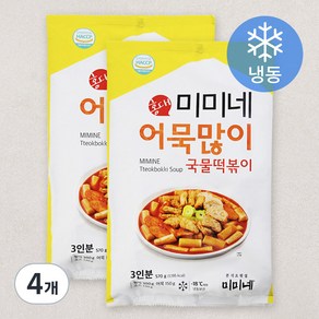 미미네 어묵많이 국물떡볶이 (냉동), 570g, 4봉