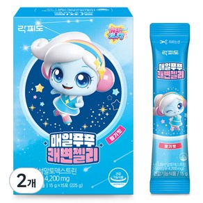 락피도 매일푸푸 쾌변젤리 15p, 225g, 2개