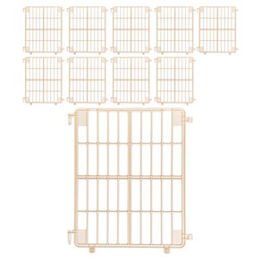 라온 프리미엄 반려견 울타리, 아이보리, 10개