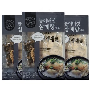 홈네이처 능이버섯 삼계탕 재료, 66g, 3개