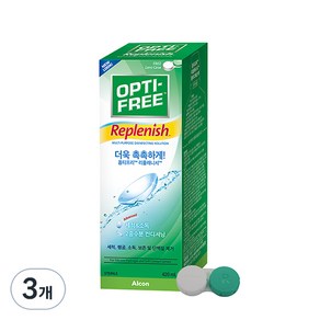 옵티프리 리플레니시 렌즈세정액 + 렌즈케이스, 420ml, 3개