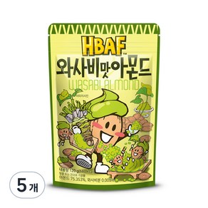 바프 와사비맛 아몬드, 120g, 5개