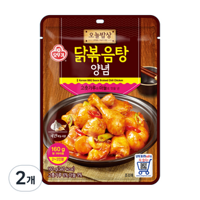 오늘밥상 오뚜기 닭볶음탕 양념, 160g, 2개