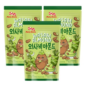 넛츠홀릭 와사비 아몬드, 180g, 3개