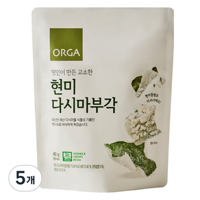 올가홀푸드 현미 다시마부각, 40g, 5개