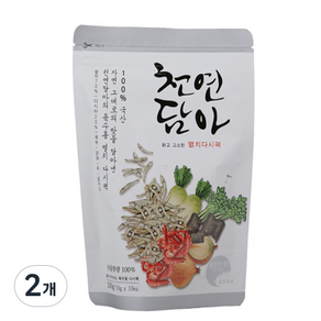 천연담아 멸치다시팩, 100g, 2개