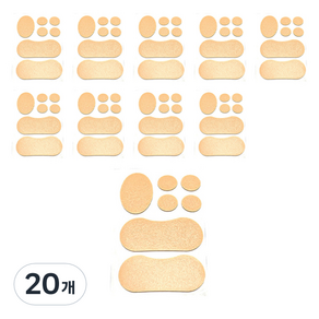 앞날앤 뒤꿈치 패드 스티커 혼합 7p, 20개