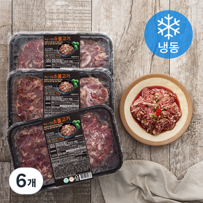 꿀맛나는세상 매실in양념 소불고기 (냉동), 300g, 6개