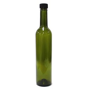 병도매닷컴 녹색와인스크류500 와인병, 블랙캡, 35개입, 500ml, 1개