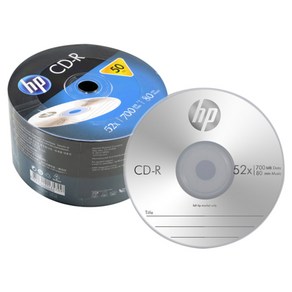 HP CD-R 52x 700MB 50p 벌크, 50개