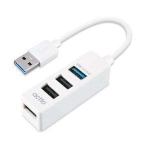 엑토 시너지 USB 2.0 앤 3.0 허브 HUB-29, 화이트, 1