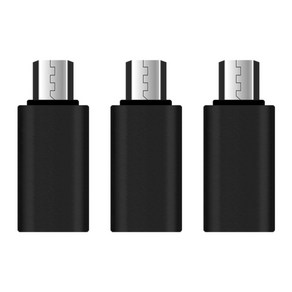 칼론 USB TYPE C to mico 5pin 변환젠더 ET-C5P 3개, ET-C5P(블랙), 3개입