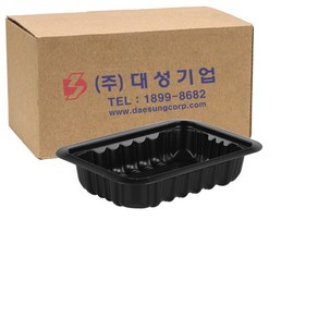 쿡앤락 실링용기 200ml 135 x 95 x 30 mm 검정, 2400개, 1개