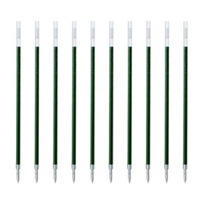 제브라 리필 JK 볼펜심 0.5mm, 그린, 10개입