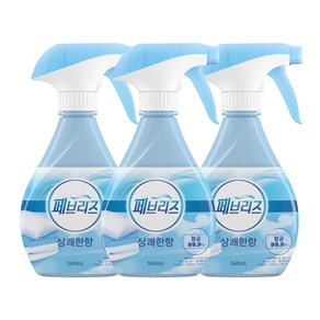 페브리즈 섬유탈취제 상쾌한향 본품, 360ml, 3개