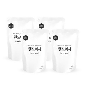 생활의정석 핸드워시 자몽향 리필, 300ml, 4개