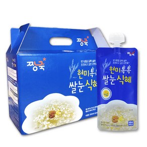 짱죽 현미톡톡 쌀눈식혜 파우치, 140ml, 20개