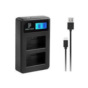 퓨어클리어 캐논 BP-511 LCD 듀얼 USB 호환충전기