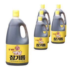 오뚜기옛날 오쉐프 참기름, 1.8L, 6개