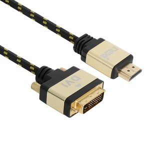 넥시 HDMI 2.0 TO DVI 메탈 케이블 Fine Gold NX996, 3m, 1개