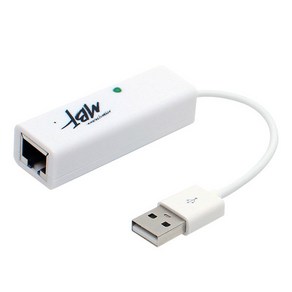 엠비에프 노트북용 USB2.0 to Ethenet 랜카드 화이트, MBF-LAN20WH, 1개