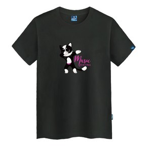 진마니아 춤추는고양이 라운드 반팔티 TS-367