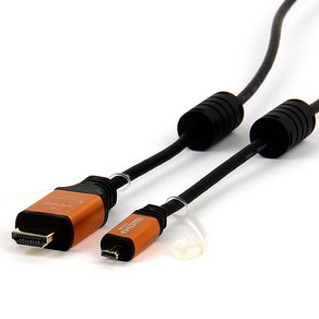 셀인스텍 HDMI MICRO HDMI 2.0Ve 케이블 골드메탈, 1개, 1m