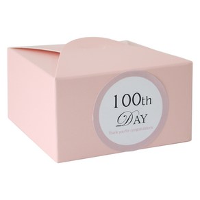 레이스박스 100p + 백일 스티커 파스텔 핑크 100p