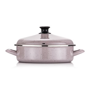 햄튼 독일 법랑 전골냄비 HEL57-24 BBM, 24cm, 블루베리마카롱