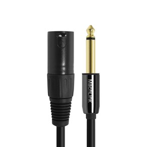 마하링크 XLR 캐논 TO 5.5/6.3 모노 마이크 케이블 3m, ML-X6M030 (3m), 혼합색상