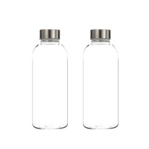 보틀트리 위드보틀 모던 트라이탄, 실버, 600ml, 2개