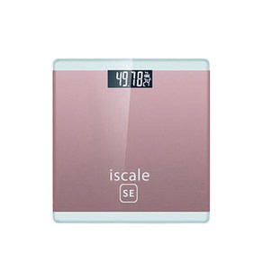 iscale SE 미니 디지털 체중계, 메탈핑크, 1개