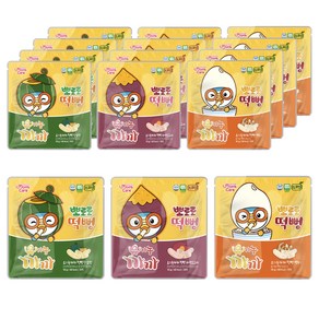 프로엠 유기농까까 뽀로로 떡뻥단호박 10g x 5p + 자색고구마 10g x 5p + 백미10g x 5p 3종 세트