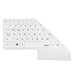 파인피아 갤럭시북 S NT767XCM-K58용 문자 키스킨, WHITE, 1개