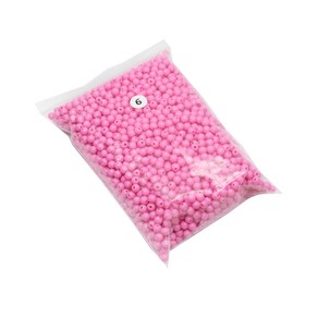 파티드레싱 캔디컬러 구슬 250g 6mm, 진분홍, 1개