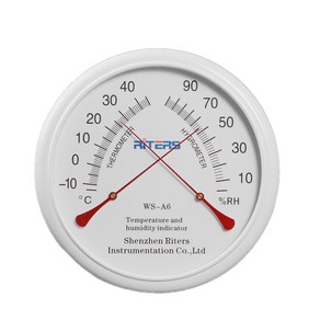리터스 원형 벽걸이 온도 습도계 화이트, 1개