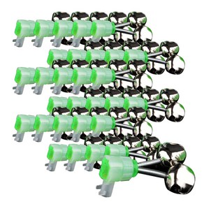 원투낚시 나사형 쌍방울, 30개, 5cm