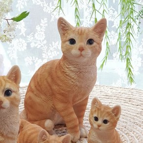 고양이 패밀리 장식인형 엄마 고양이