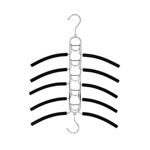 하이어데코 논슬립 접이식 옷걸이 탈부착가능 옷걸이 5단 42 x 55 cm, 혼합색상, 1개