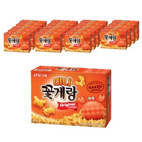 빙그레 꽃게랑 미니 오리지널, 40g, 20개