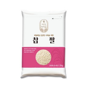 마음정미소 찹쌀, 3kg, 1개