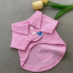 까니쉬 강아지 폴로 카라 티셔츠 FW ve, 베이비핑크, 1개