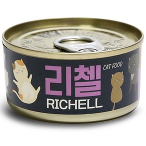 테비토퍼 리첼 헤어볼 고양이 간식, 참치, 80g, 24개