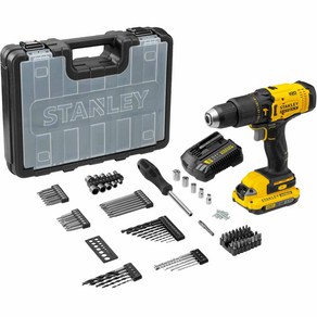 STANLEY 20V MAX 햄머 드릴 드라이버 세트 SCD711D1KA-KR