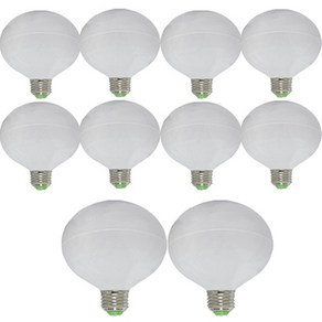 가온엘이디 LED 12W 숏타입 볼전구 화이트 10p, 전구색, 10개