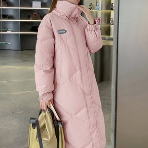 메이첼 여성용 루즈 베베 하이 헨리넥 데일리 롱 패딩 01817