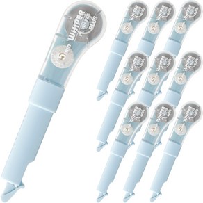 플러스 화이퍼 PL 펜타입 수정 테이프 WH-1905, 10개, 블루