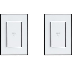 틸인스 일괄소등 스위치 1구 블랙화이트