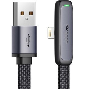 맥도도 TR 90도 라이트 USB-A to 8핀 고속충전 케이블