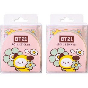 BT21 롤스티커 치미, 혼합색상, 2개